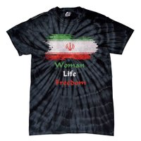 Iran National Flag, Woman, Life, Freedom Tie-Dye T-Shirt