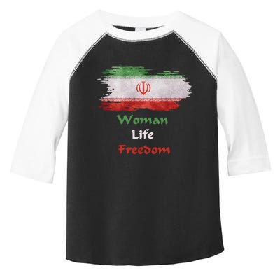 Iran National Flag, Woman, Life, Freedom Toddler Fine Jersey T-Shirt