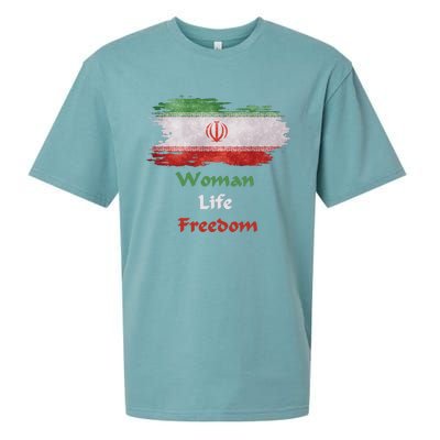 Iran National Flag, Woman, Life, Freedom Sueded Cloud Jersey T-Shirt