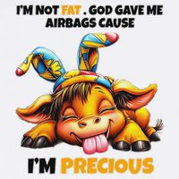 IM Not Fat God Gave Me Airbags Cause IM Precious Adult Drive Performance Visor
