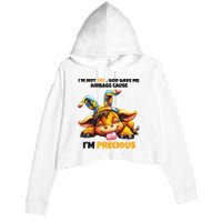 IM Not Fat God Gave Me Airbags Cause IM Precious Crop Fleece Hoodie
