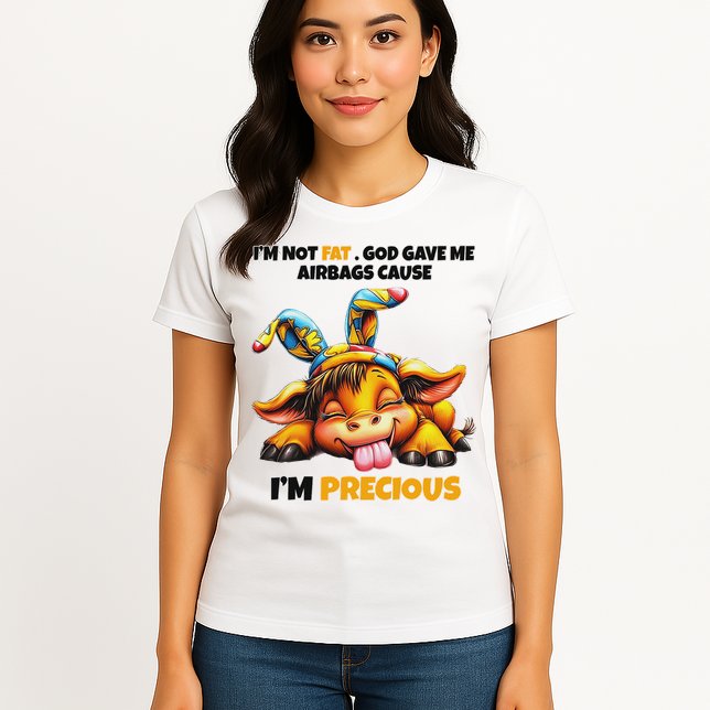 IM Not Fat God Gave Me Airbags Cause IM Precious Womens T-Shirt