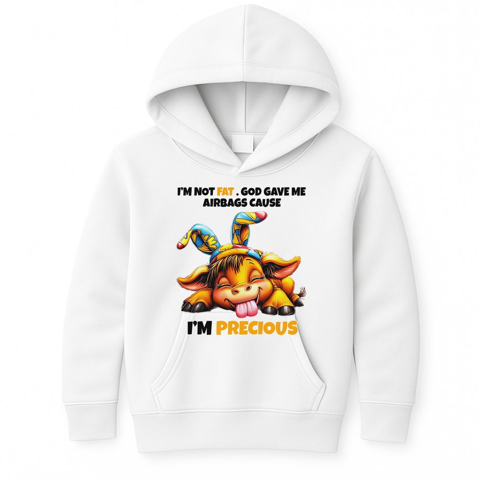 IM Not Fat God Gave Me Airbags Cause IM Precious Kids Hoodie