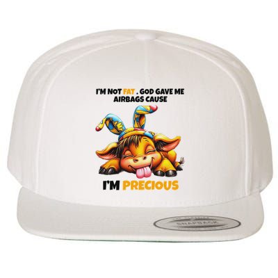 IM Not Fat God Gave Me Airbags Cause IM Precious Wool Snapback Cap