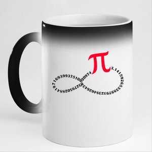 Infinite PI Numbers 11oz Black Color Changing Mug