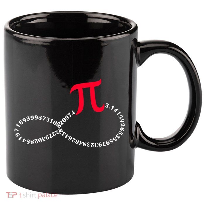 Infinite PI Numbers 11oz C Handle Ceramic Mug