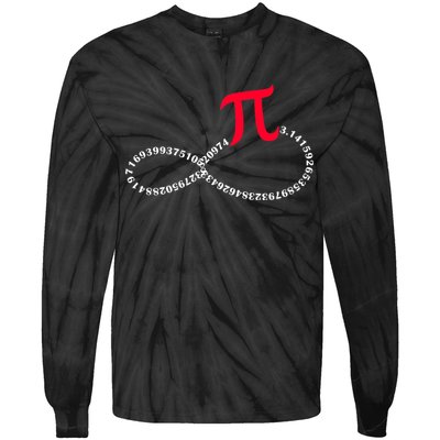 Infinite PI Numbers Tie-Dye Long Sleeve Shirt