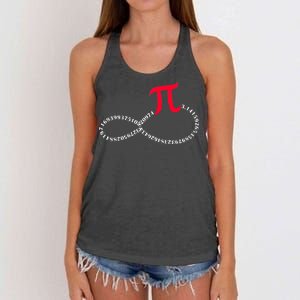 Infinite PI Numbers Women's Knotted Racerback Tank