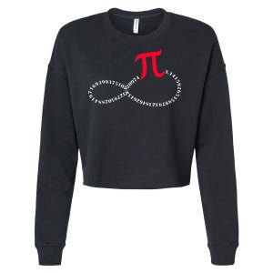 Infinite PI Numbers Cropped Pullover Crew