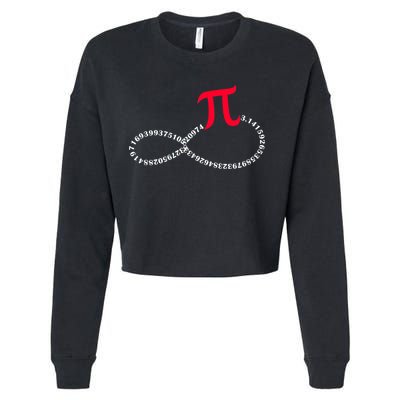 Infinite PI Numbers Cropped Pullover Crew