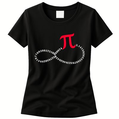 Infinite PI Numbers Womens T-Shirt