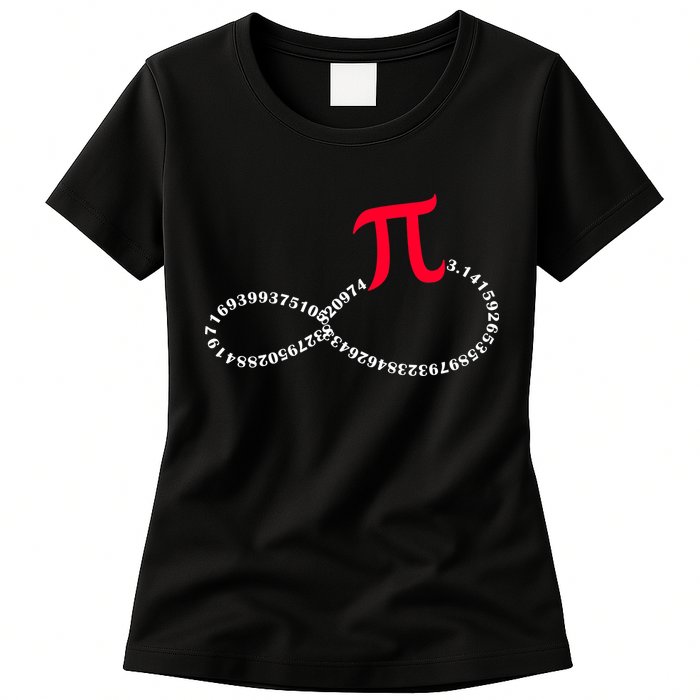 Infinite PI Numbers Womens T-Shirt