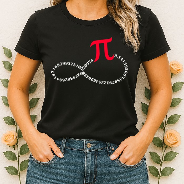 Infinite PI Numbers Womens T-Shirt