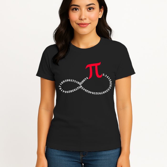 Infinite PI Numbers Womens T-Shirt