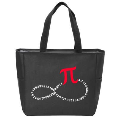 Infinite PI Numbers Zip Tote Bag
