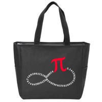 Infinite PI Numbers Zip Tote Bag