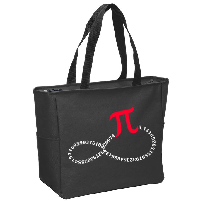 Infinite PI Numbers Zip Tote Bag