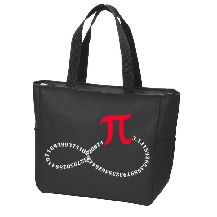 Infinite PI Numbers Zip Tote Bag