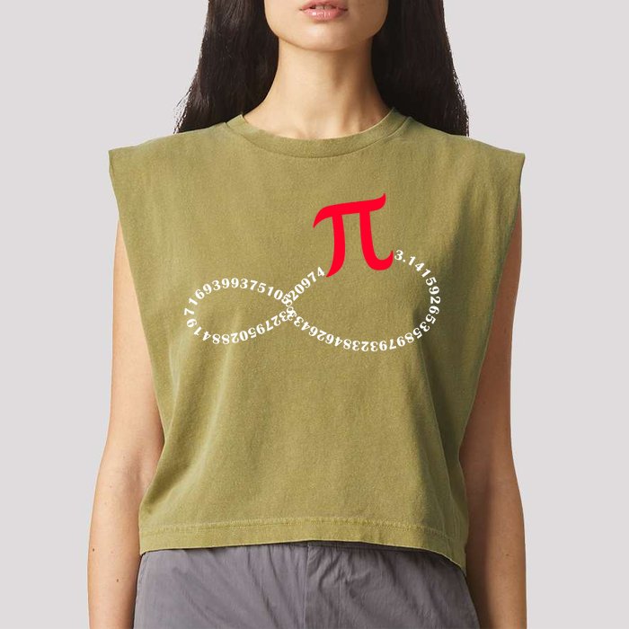 Infinite PI Numbers Garment-Dyed Women's Muscle Tee