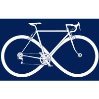 Infinity Bike Love Bumper Sticker