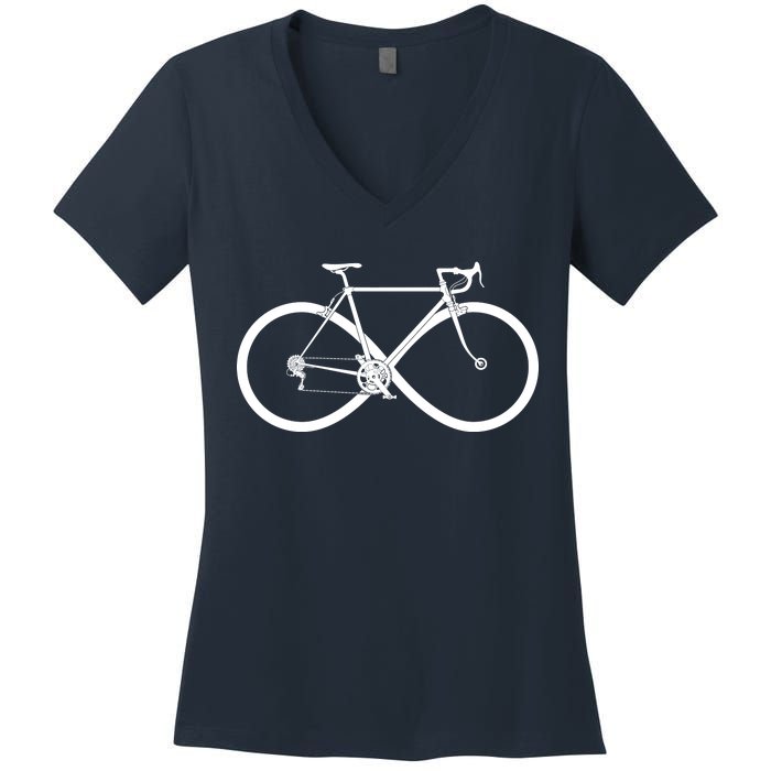 Infinity Bike Love Women's V-Neck T-Shirt