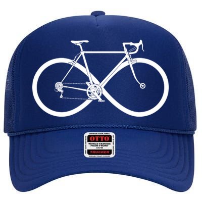 Infinity Bike Love High Crown Mesh Back Trucker Hat