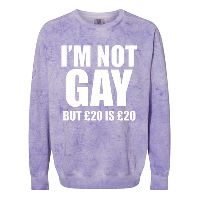 Im Not Gay But 20 Colorblast Crewneck Sweatshirt