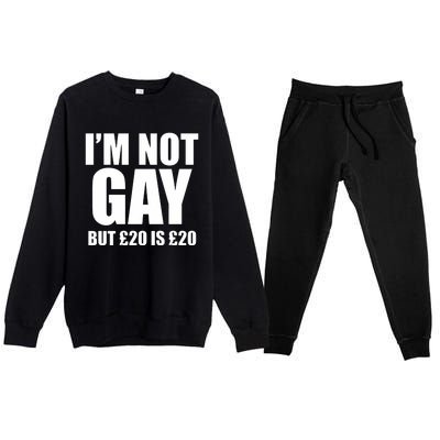 Im Not Gay But 20 Premium Crewneck Sweatsuit Set