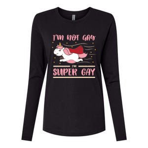 Im Not Gay Im Super Gay I Am Lgbt Pride Magic Csd Lgbtq Gift Womens Cotton Relaxed Long Sleeve T-Shirt