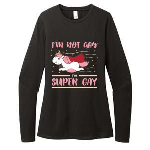 Im Not Gay Im Super Gay I Am Lgbt Pride Magic Csd Lgbtq Gift Womens CVC Long Sleeve Shirt