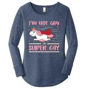 Im Not Gay Im Super Gay I Am Lgbt Pride Magic Csd Lgbtq Gift Women's Perfect Tri Tunic Long Sleeve Shirt