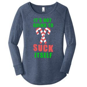 Its Not Going To Suck Itself Funny Inappropriate Xmas Great Gift Women's Perfect Tri Tunic Long Sleeve Shirt