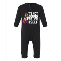 Its Not Going To Lick Itself Lgbtq Asexual Pride Infant Fleece One Piece