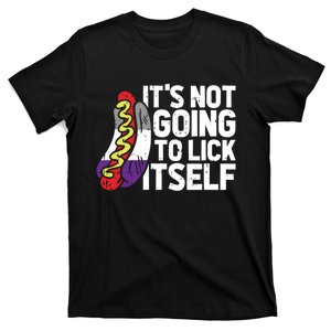 Its Not Going To Lick Itself Lgbtq Asexual Pride T-Shirt