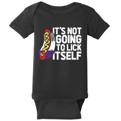 Its Not Going To Lick Itself Lgbtq Asexual Pride Baby Bodysuit