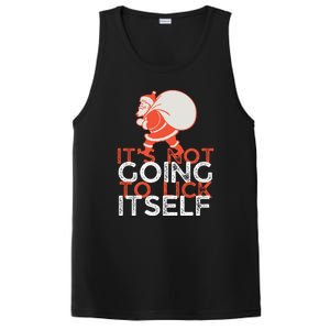 ItS Not Going To Lick Itself Christmas Funny PosiCharge Competitor Tank