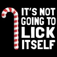 ItS Not Going To Lick Itself Drawstring Bag