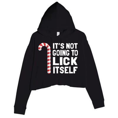ItS Not Going To Lick Itself Crop Fleece Hoodie