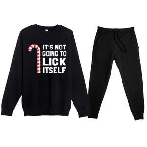 ItS Not Going To Lick Itself Premium Crewneck Sweatsuit Set