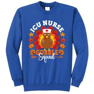 Icu Nurse Gobble Squad Funny Turkey Thanksgiving Great Gift Sweatshirt