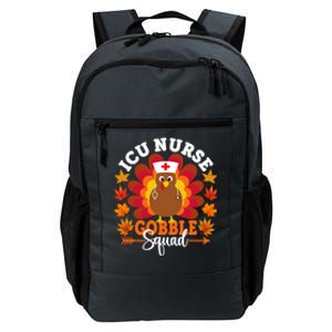 Icu Nurse Gobble Squad Funny Turkey Thanksgiving Great Gift Daily Commute Backpack