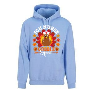 Icu Nurse Gobble Squad Funny Turkey Thanksgiving Great Gift Unisex Surf Hoodie