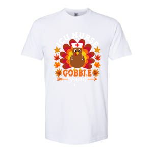 Icu Nurse Gobble Squad Funny Turkey Thanksgiving Great Gift Softstyle CVC T-Shirt