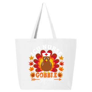 Icu Nurse Gobble Squad Funny Turkey Thanksgiving Great Gift 25L Jumbo Tote