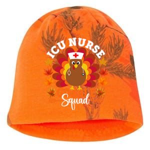 Icu Nurse Gobble Squad Funny Turkey Thanksgiving Gift Kati - Camo Knit Beanie