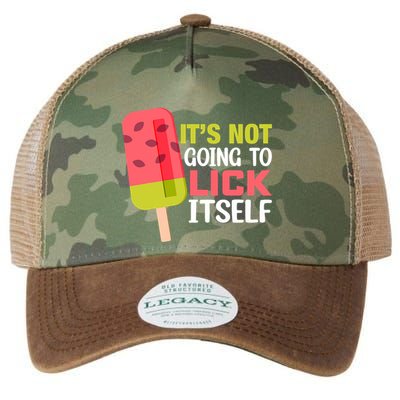 ItS Not Going To Lick Itself Summer Clothes Ice Cream Party Legacy Tie Dye Trucker Hat