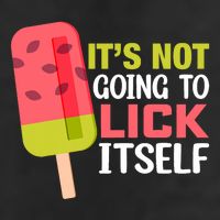 ItS Not Going To Lick Itself Summer Clothes Ice Cream Party 7 Panel Mesh Trucker Snapback Hat