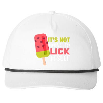 ItS Not Going To Lick Itself Summer Clothes Ice Cream Party Snapback Five-Panel Rope Hat