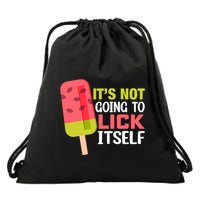 ItS Not Going To Lick Itself Summer Clothes Ice Cream Party Drawstring Bag