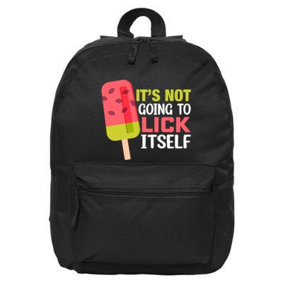 ItS Not Going To Lick Itself Summer Clothes Ice Cream Party 16 in Basic Backpack